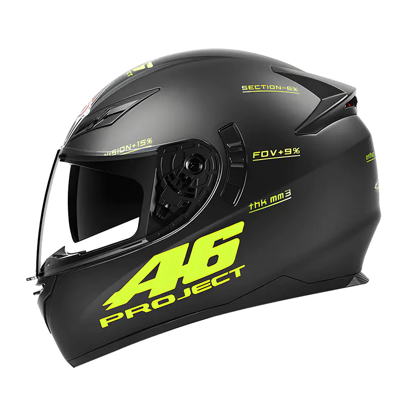 K3 LED-Sicherheitsrücklicht-Motorradhelm, DOT-zertifizierter Integralhelm