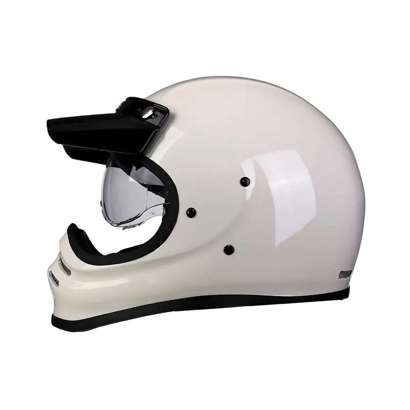 881 Fiberglas-Integral-Motorradhelm, Motocross-Helm mit bequemem Innenfutter