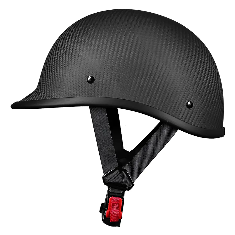 901 Carbon Fiber Half Face Motorradhelm Retro Motocross Helm