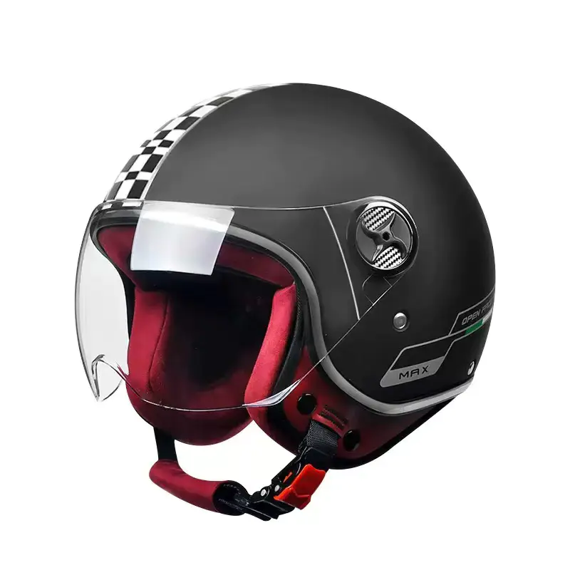 519 Retro Half Face Motorradhelm ABS Motocross Helm