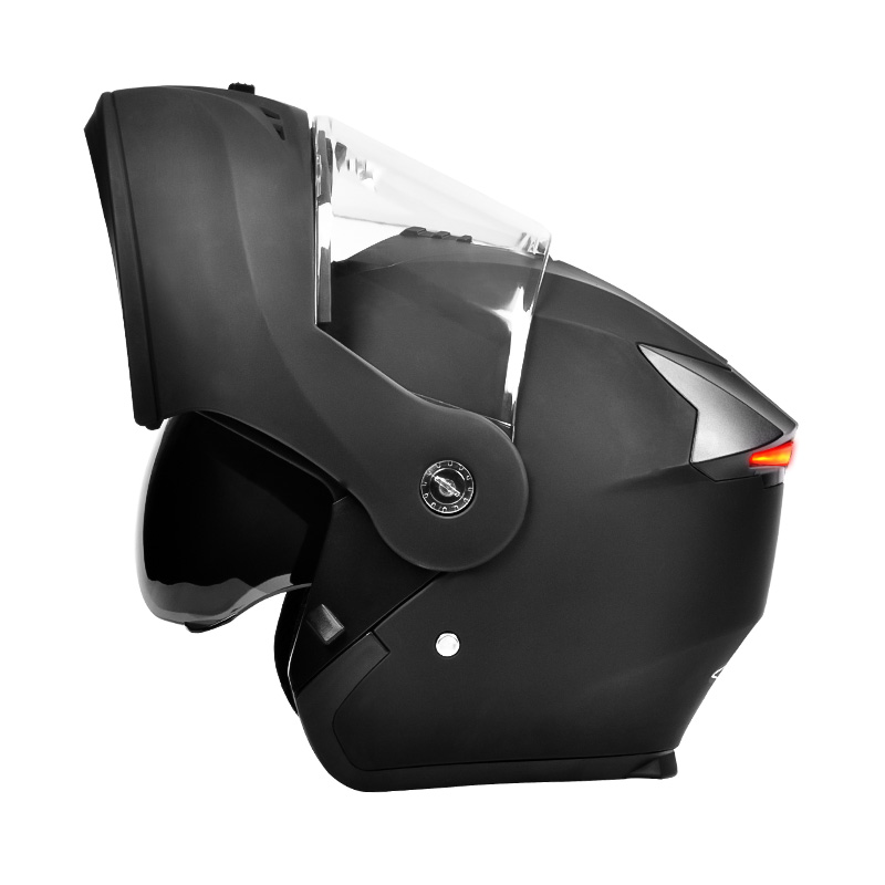 107 LED-Sicherheitsrücklicht, Motorradhelm, Doppelvisiere, Klapphelm