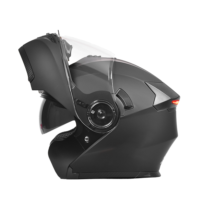 108 LED-Sicherheitsrücklicht-Motorradhelm, DOT-zertifizierter Klapphelm