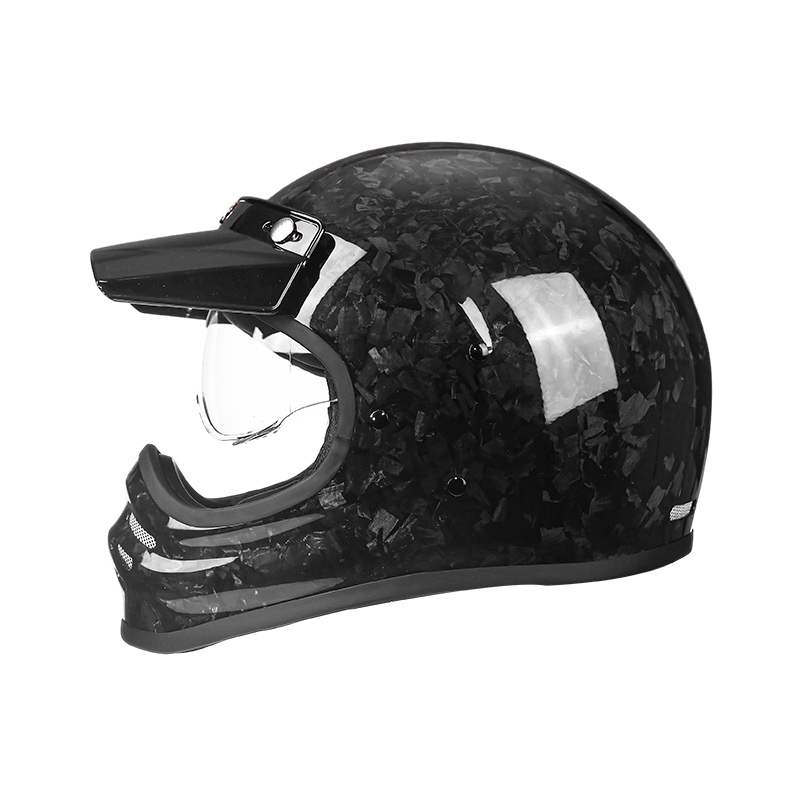 881 Leichter Carbonfaser-Integral-Motorradhelm, Motocross-Helm
