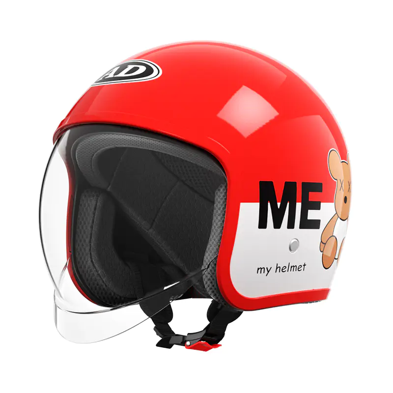 FG06 Kinder Retro Open Face Motorradhelm ABS Mountain Off Road Helm